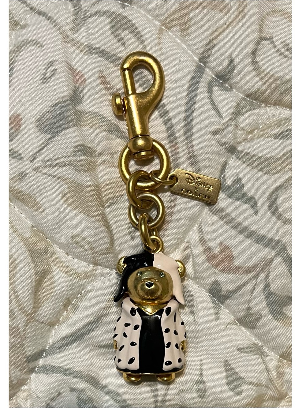 Coach Disney Cruella Deville Bag Charm Keychain!